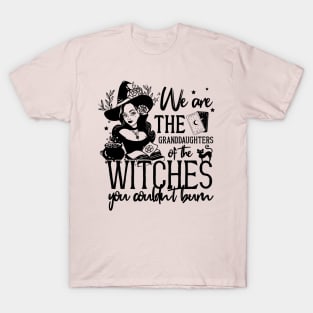 Halloween Feminist Granddaughters of Witches T-Shirt